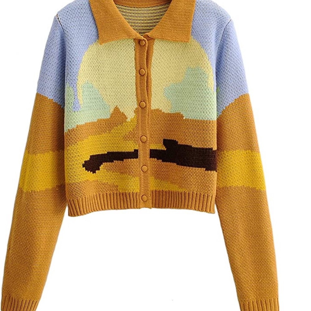 House of sunny dupe cropped cardigan